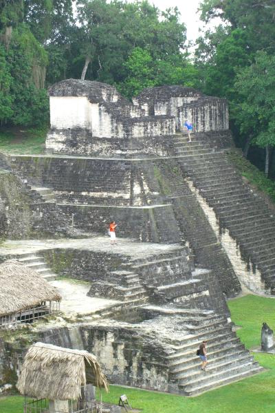 CIMG5100.JPG - Tikal is located about 10 hours by bus from Antigua. We got up at 3:30 in the morning to take an van to Guatemala City, a plane to Flores and another van to Tikal to get to the ruins by about 9 AM.