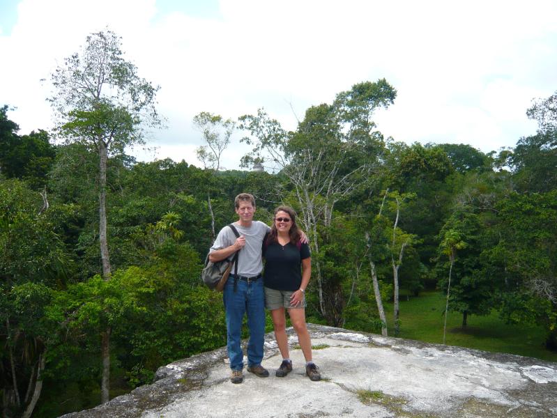 P1000804.JPG - We were remarking upon seeing this picture that there is no way to communicate how beautiful and special this site really is. This could be a parking lot in New Jersey rather than a 1500 year old sacred Mayan site.